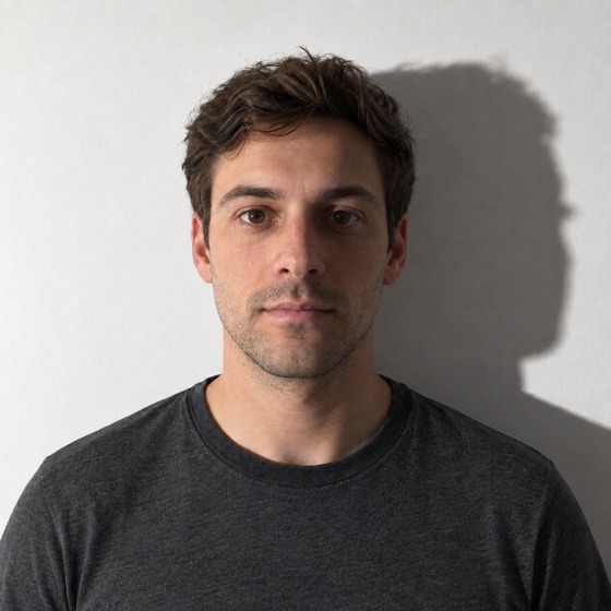 Example US passport photo: wall shadow