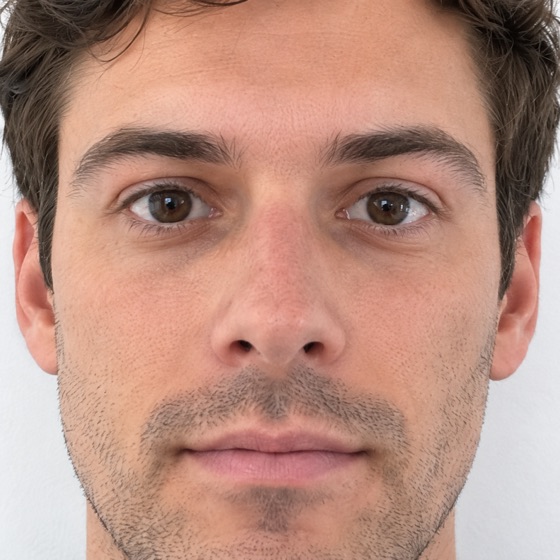 Example US passport photo: too close